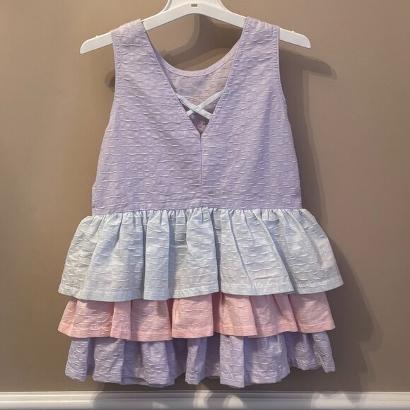 RUTH SCHARF Slip -On SUNDRESS Size Toddler 4 in Pastel Colors - Picture 2 of 2